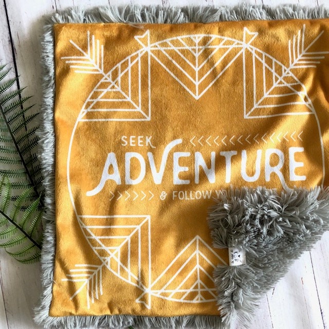 ADVENTURE Lovey/Mustard Color/Mini Snuggle/Lovey