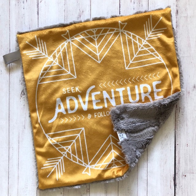 ADVENTURE Lovey/Mustard Color/Mini Snuggle/Lovey