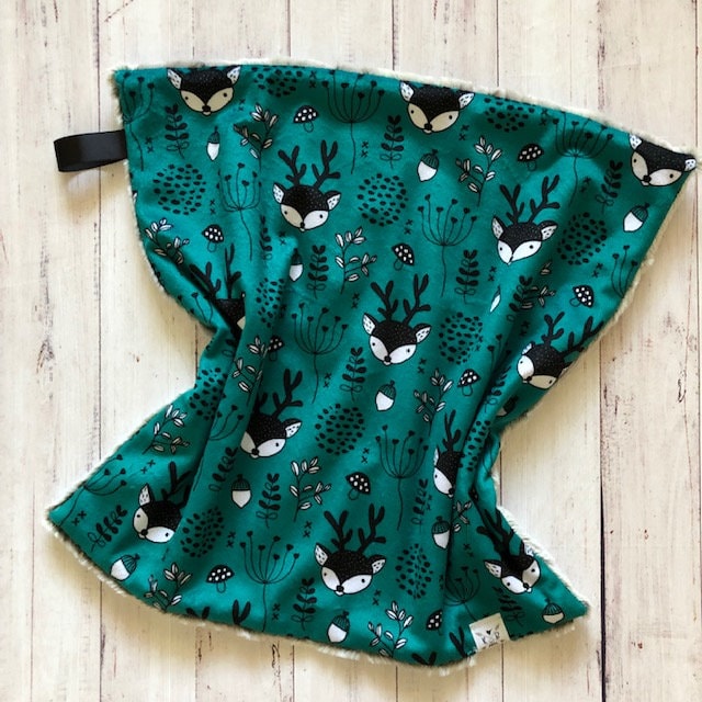 NEW! Teal Reindeer/Mini Snuggle/Lovey