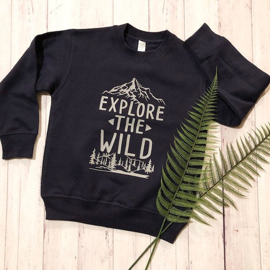 NEW!! EXPLORE the WILD/Navy/Sweatshirts/Toddler Size