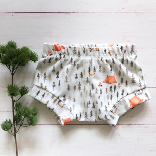 New!! “Happy Camper”Baby Shorties/Toddler Shorties ONLY