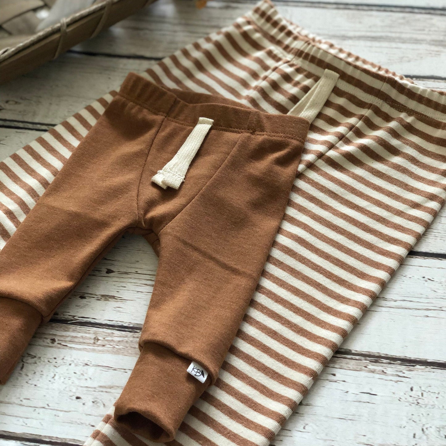 NEW! “Caramel Stripe”Set/Aspen Style/SLIM FIT/Gender Neutral/Newborn Outfit/Take Home Outfit/Toddler Set