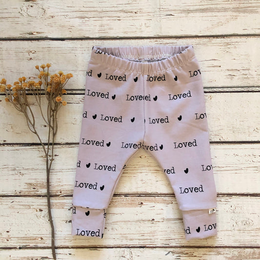 NEW! “Loved”/Newborn Leggings/Toddler Leggings