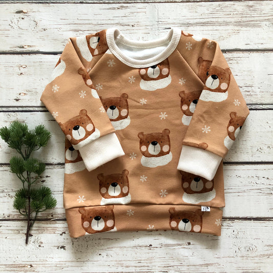 New!! Winter Bears/Pullover Style/Infant Size/Toddler Size/Shirt Only