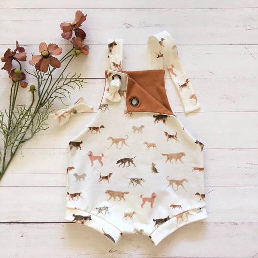 NEW! “Puppy Love”Infant Overalls/Toddler Overalls