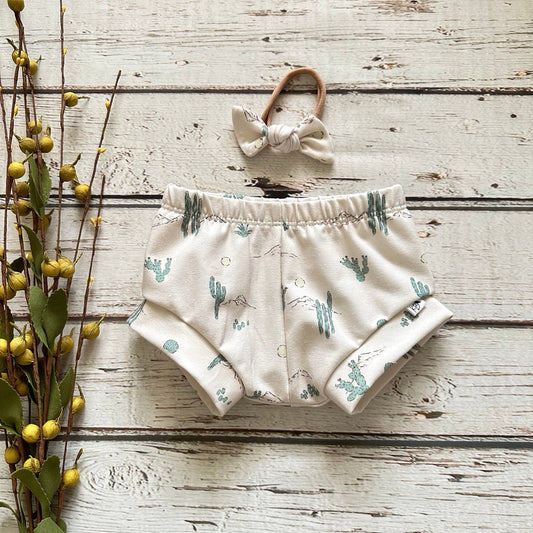 New!! Cactus Desert/Baby Shorties/Toddler Shorties ONLY